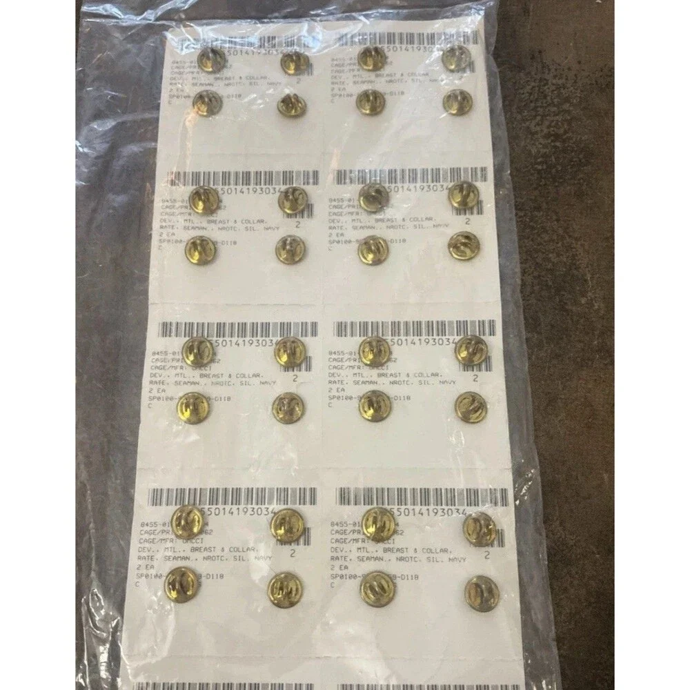 Pack Of 20 - US Navy Seaman Grade Breast & Collar Insignias - Silver Tone - New